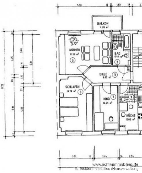 Dresden 3-Zimmer Etagenwohnung in Pieschen mit Balkon Wohnung mieten