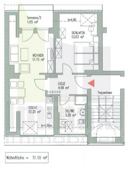 Leipzig EUTRITZSCH + 2 RAUM MIETWOHNUNG + ERSTBEZUG NACH DACHGESCHOSSAUSBAU Wohnung mieten