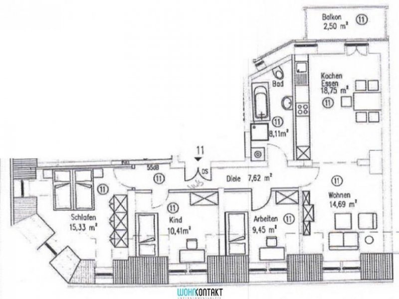 Leipzig Sonnige 4 Zimmerwohnung im DG * Lift/Balkon/Parkett * frei ab Juni 2025 * Wohnung mieten