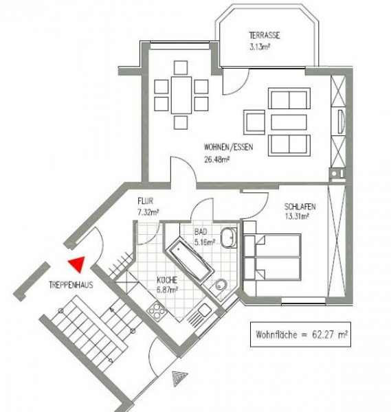 Markkleeberg MARKKLEEBERG + 2 ZIMMER + BALKON + ERDGESCHOSS + AB SOFORT Wohnung mieten