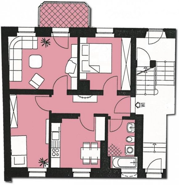 Zwickau 3-Raum-Wohnung in Marienthal mit Balkon und Stellplatz; Nähe HBK! Wohnung mieten