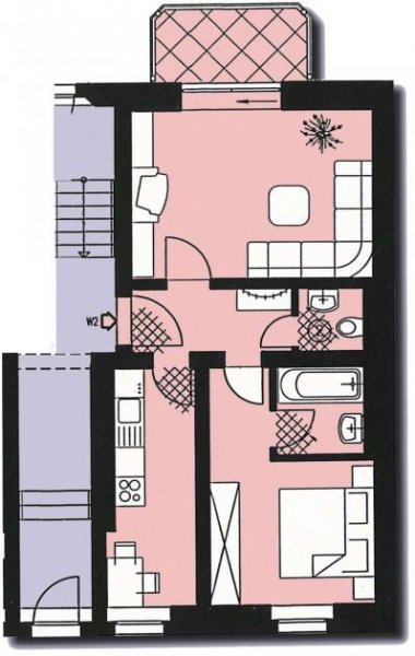 Zwickau Schöne Wohnung in Denkmalschutzobjekt mit neuewertiger Einbauküche, Stellplatz und Balkon Wohnung mieten