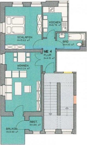 Kirchberg Helle, freundliche 2-Raum-Wohnung mit Balkon und Abstellraum! Wohnung mieten