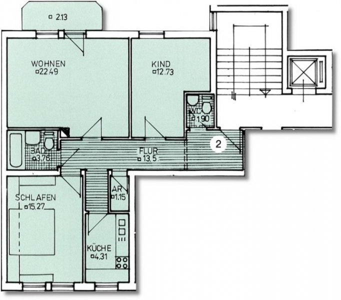 Plauen 3-Raum Wohnung in zentrumsnaher Lage - 1. OG mit Aufzug und Balkon - optional mit TG-Stellplatz Wohnung mieten