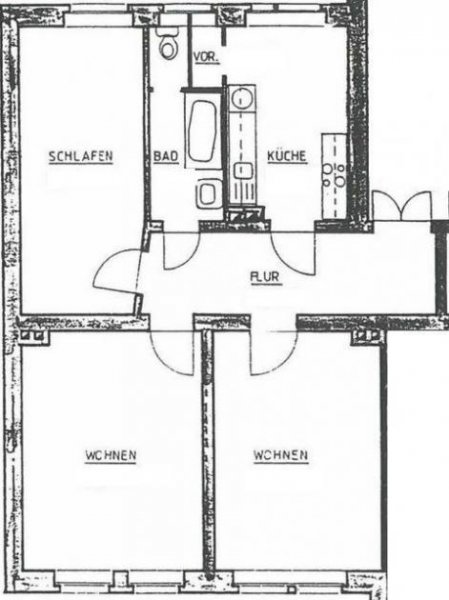 Chemnitz Großzügige 3-Zimmer mit neuem Laminat, Einbauküche und Wanne in zentraler Lage! Wohnung mieten