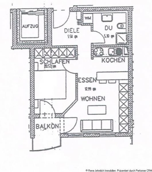 Chemnitz Kleine Wohnung in Altdendorf mit Balkon Wohnung mieten