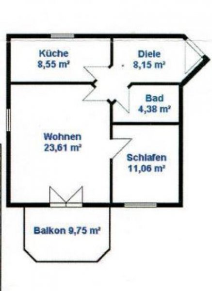 Chemnitz Großzügige 2-Zimmer mit Balkon, Laminat, SP und EBK in Bestlage! Wohnung mieten