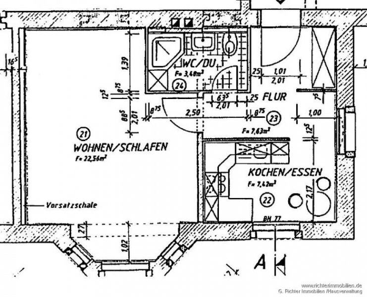 Freiberg 1-Raum-Wohnung gegenüber der Freiberger Stadtmauer Wohnung mieten