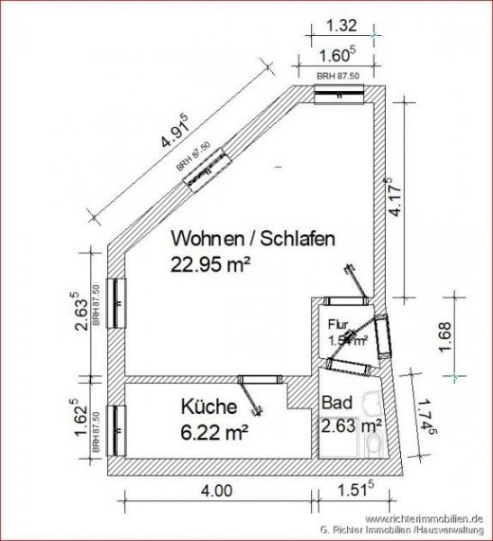 Freiberg 1-Zimmer Erdgeschosswohnung UNI - Nähe - Unterhofstraße Wohnung mieten