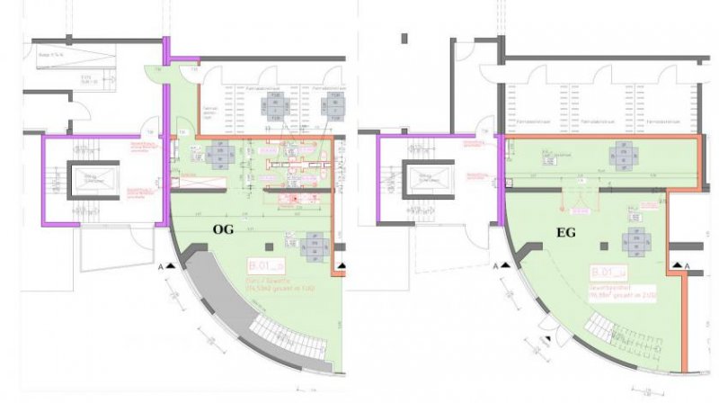 Berlin Prov.-frei: Modern helles Maisonette-Büro Gewerbe mieten