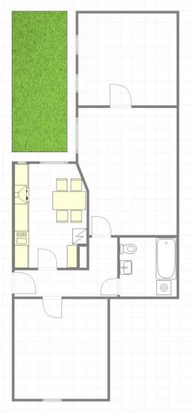 Berlin WG-Taugliche Erdgeschosswohnung mit Gartennutzung Wohnung mieten