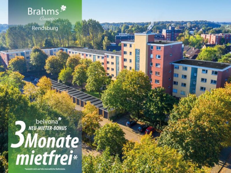 Rendsburg Nur bei belvona: 3 Zimmer Ahorn-Luxuswohnung im Brahms Quartier!
Sie wohnen 3 Monate mietfrei! Wohnung mieten