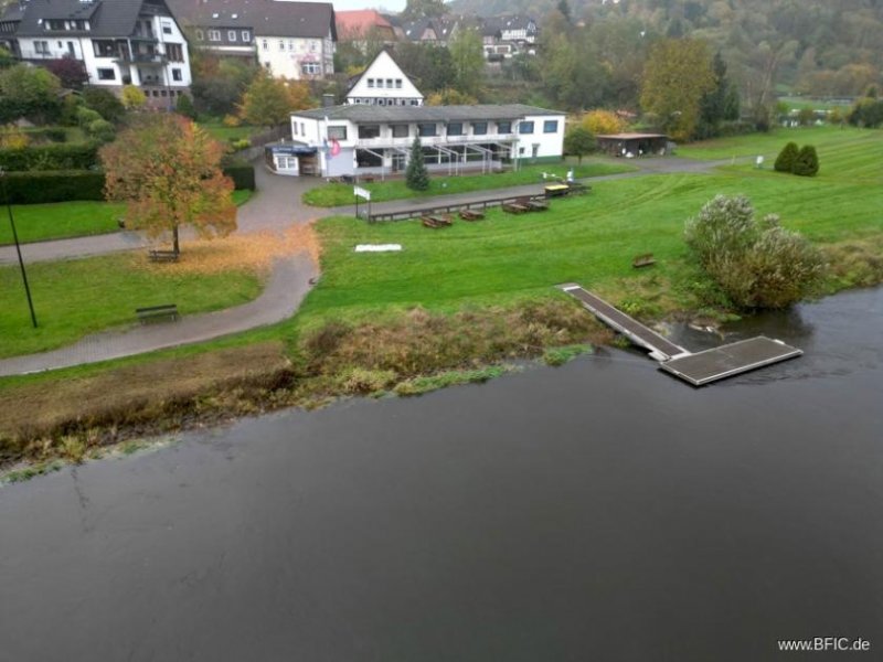 Polle Gastronomie, Biergarten, Pension auf Campingplatz, direkt an der Weser, Betreiberwohnung vorhanden Gewerbe mieten