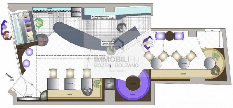 Bozen Bar in Zentrum von Bozen zu vermieten Gewerbe mieten