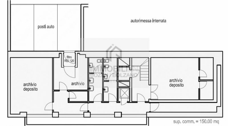 Bozen Großes Büro in Gries zu vermieten Gewerbe mieten