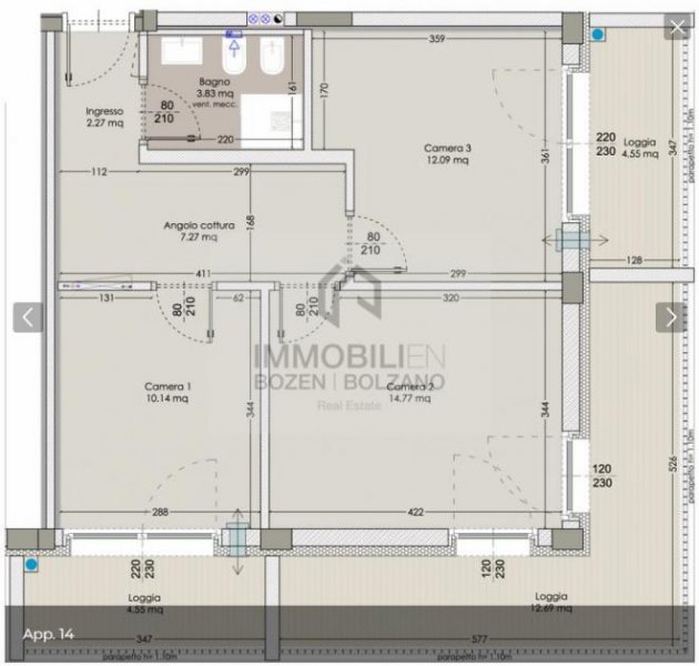 Bozen Neue, konventionierte Wohnung für Studenten und Arbeiter zu vermieten Wohnung mieten