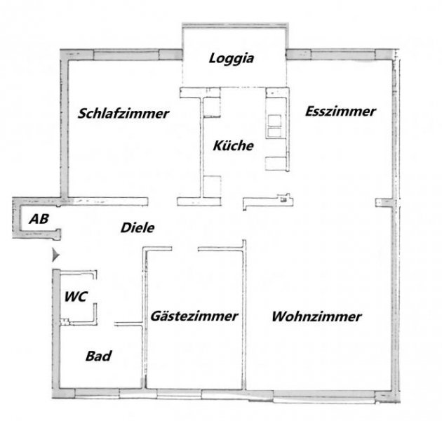 Ratingen Schöne 3-Zimmer-Wohnung (Hochparterre) mit Balkon in Ratingen-Mitte Wohnung mieten