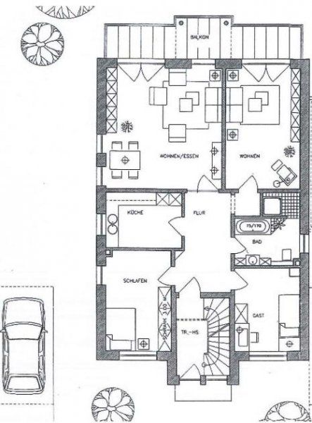 Ratingen Tolle 4-Zimmer-Wohnung mit Balkon mitten im Grünen in Ratingen-Homberg Wohnung mieten