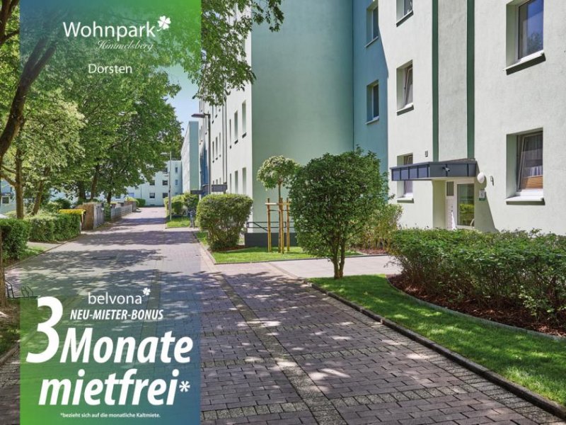 Dorsten Wohnpark Himmelsberg: 3 Zi- Ahorn-Luxuswohnung von belvona frisch saniert.
3 Monate sind mietfrei!! Wohnung mieten