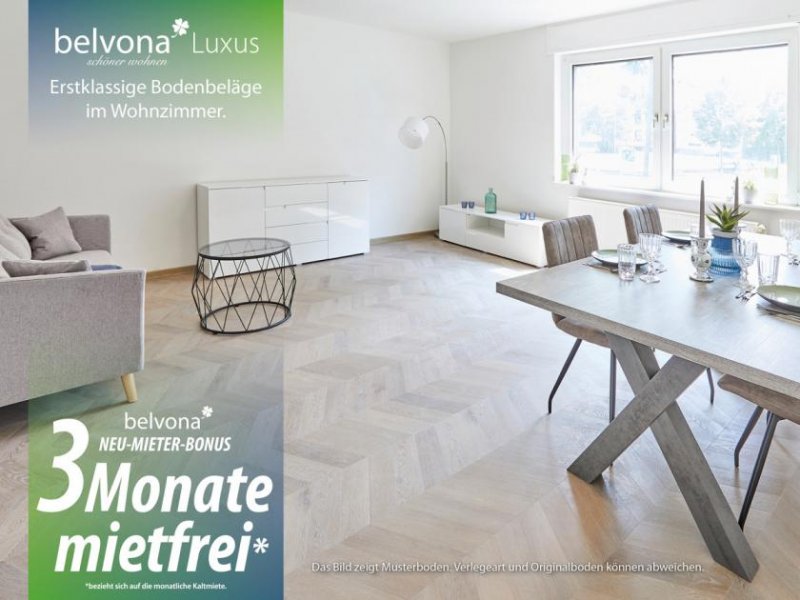 Duisburg 4 Zimmer Marmor-Luxuswohnung im belvona Max Planck Quartier!
3 Monate mietfrei nach Sanierung: Wohnung mieten