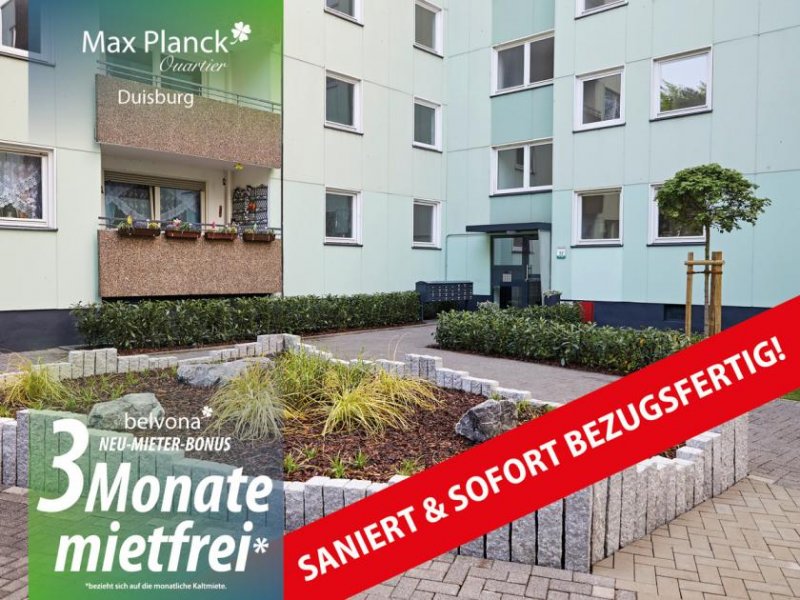 Duisburg SOFORT FREI! 3 Monate mietfrei: Frisch sanierte 2 Zimmer-Marmor-Luxuswohnung im Max Planck Quartier! Wohnung mieten