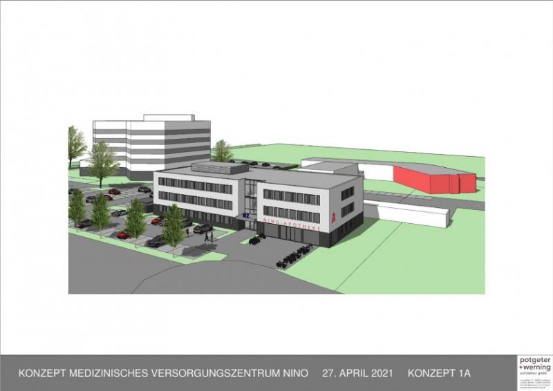 Nordhorn Geplantes Ärztehaus-erstklassige Infrastruktur - für unabhängige medizinische Einrichtungen / Ärzte Gewerbe mieten