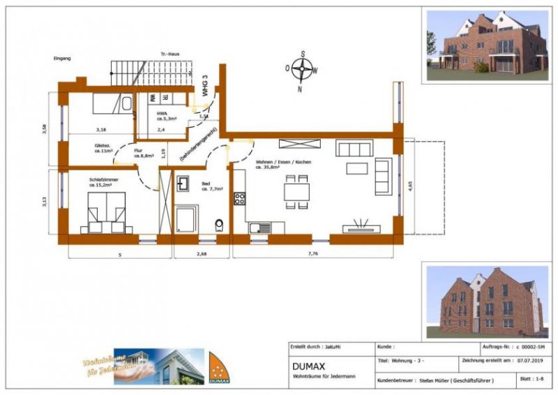 Diepholz DUMAX*****Diepholz Special: Neubau Wohnung auf der Willenberger Meile (EG-Whg. 3) ab ca. Mai 2020 Wohnung mieten