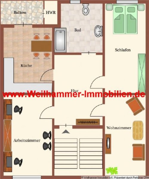 Saarbrücken Nett, mit Loggia und Garten. Am Rande vom Nauwieser Viertel. Wohnung mieten