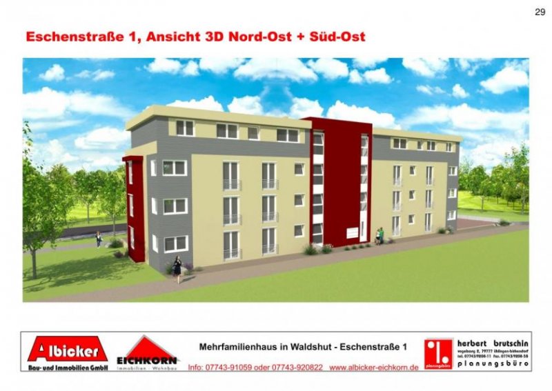 Waldshut-Tiengen 3,5 Zimmerwohnung Erdgeschoss mit Terrasse ca. 100 m², mit Lift Wohnung mieten