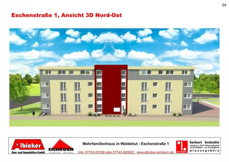 Waldshut-Tiengen 3,5 Zimmerwohnung Erdgeschoss mit Terrasse ca. 100 m², mit Lift Wohnung mieten