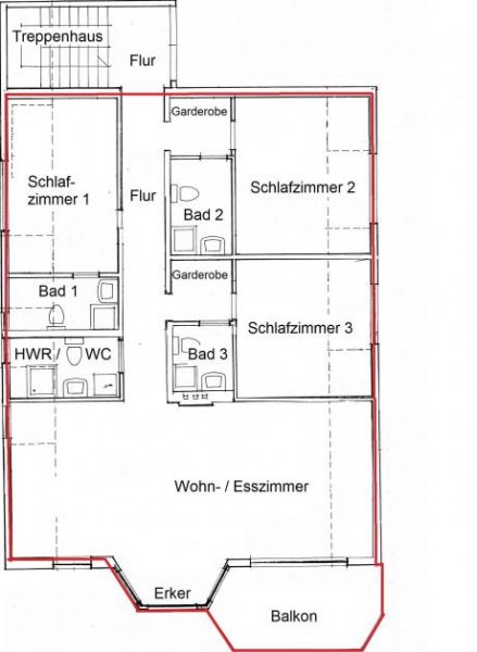 Gyenesdiás Große helle 4-Zimmer Wohnung - langfristig zu vermieten Wohnung mieten