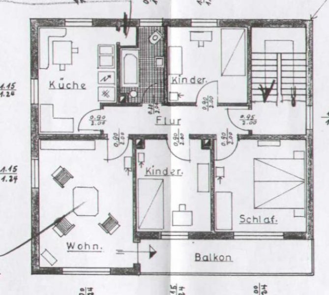 Höchstadt an der Aisch 4 Zi. Whg. im 1.OG mit GARTEN und GARAGE in Höchstadt Wohnung mieten