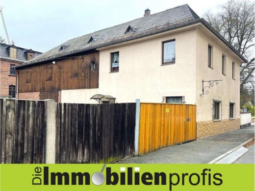 Oelsnitz/Vogtland Häuser 3121 - Älteres Einfamilienhaus mit Wohnmobilstellplatz/ Garage in Oelsnitz Haus kaufen