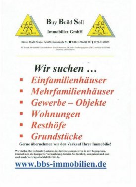 Stade Immobilie kostenlos inserieren 1-Fam-Haus, Mehrfamilienhäuser, Wohnungen, Grundstücke Haus kaufen