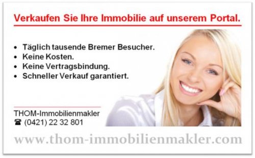 Bremen Immobilie kostenlos inserieren Obervieland, Grolland, Sebaldsbrück! Immobilien auf Kundenwunsch. Haus kaufen