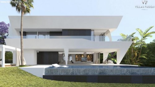 Estepona Mietwohnungen HDA-immo.eu: futuristische Neubau Villa in Estepona, vom Plan, 2017 Haus kaufen