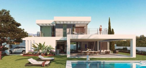 Estepona Mietwohnungen Moderne Villa mit offener Wohnraumgestaltung Haus kaufen