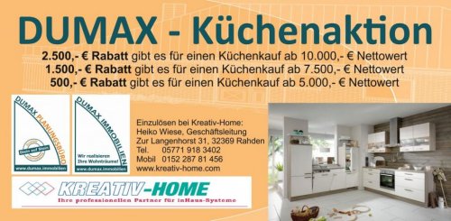 Bünde Häuser von Privat DUMAXP°°°Aktionshaus "Stadtvilla 158" mit vielen Extras in Bünde-Spradow, inkl. Grundstück Haus kaufen