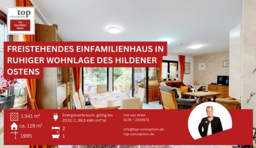 Hilden Immobilien Freistehendes Einfamilienhaus in ruhiger Wohnlage des Hildener Ostens *provisionsfrei Haus kaufen