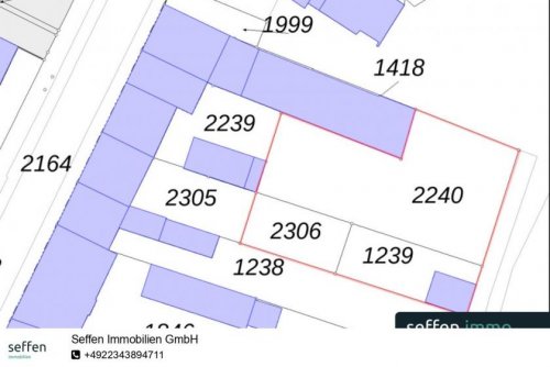 Köln Provisionsfreie Immobilien Baugrundstück in zweiter Reihe für EFH/MFH in ruhiger, grüner und zentraler Lage von Köln-Poll Grundstück kaufen