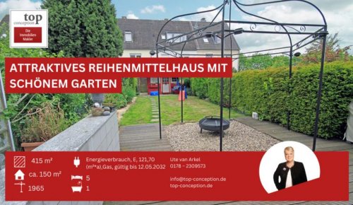 Leverkusen Immobilienportal Attraktives Reihenmittelhaus mit schönem Garten*provisionsfrei Haus kaufen