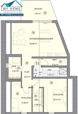 Mertesdorf Wohnungen *NEUBAU-ERSTBEZUG* Letzte verfügbare Maisonette Whg., gr. Südbalkon-großzügiger Wohnraum KFW 55 (A+) * evtl. förderbar *