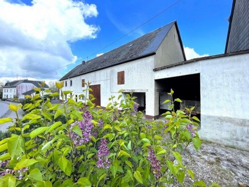 Auderath Immo Eifel-Bauernhaus im ruhigen Ort Nähe Ulmen mit 3.134 qm Land, Scheune, Stallungen und Bauland Haus kaufen