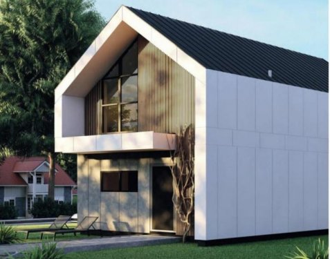 Würrich Häuser Modular Haus QO140q hier auch wahlweise auf großem Baugrundstück in Hanglage im Ortskern von Würrich für 330.500 € inkl.