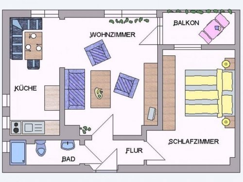 Karben 2-Zimmer Wohnung Groß Karben. Schicke Wohnung. Einbauküche, Laminatboden, Balkon, inkl. komplettem Hausservice. Wohnung kaufen