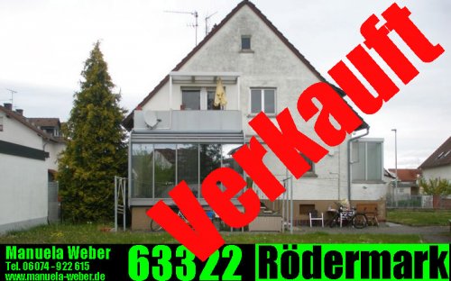  Haus VERKAUFT !  63322 Rödermark: Manuela Weber verkauft 2 Familienhaus + mgl. BEBAUUNG = 379.000 Euro Haus kaufen