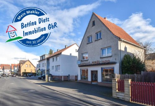 Hasselroth 2-Familienhaus DIETZ: Wohn- und Geschäftshaus - 3 Einheiten + Nebengebäude + Garten! Hauptstraße von Neuenhaßlau! Haus kaufen