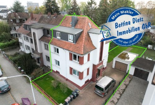 Darmstadt Immobilienportal DIETZ: REDUZIERT Modernisiertes 3-FH mit TOP Energieverbrauchswerten mit Garage tollem Garten! Haus kaufen
