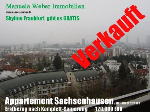 Frankfurt Etagenwohnung Der Blick auf die Skyline Frankfurt ist kostenlos !!! Wohnung kaufen