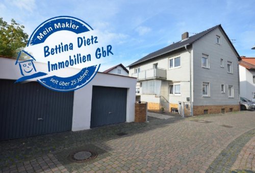 Babenhausen Immo DIETZ: 1-2-FH mit Doppelgarage in Babenhausen OT Langstadt! Neue Öl-Brennwertanlage! Haus kaufen